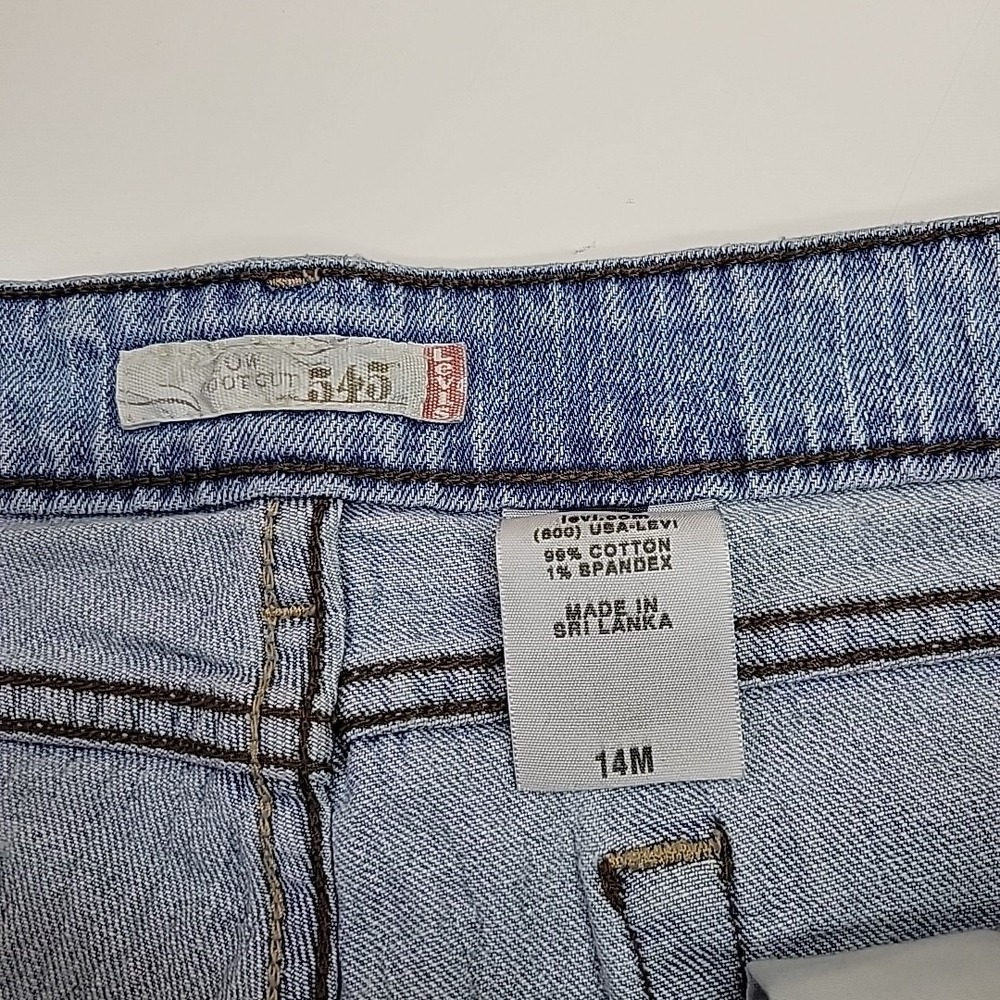 Levi's 515 Bootcut Jeans Women's 14M Light Wash Stretch Mid Rise Denim - Picture 3 of 11